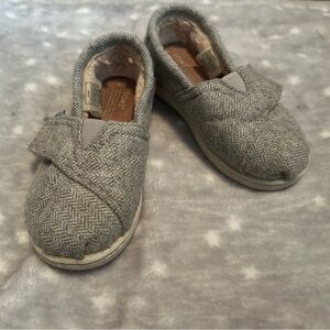 TOMS Kids Gray Slip-On Shoes
